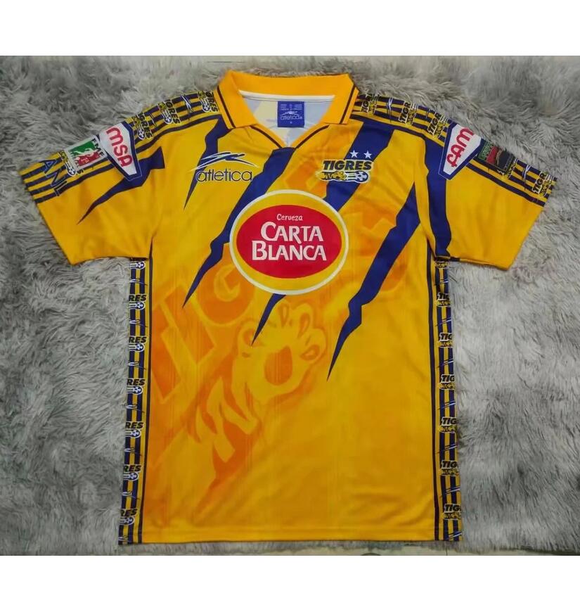 1997-98 Tigres UANL Retro Home Kit Soccer Jersey